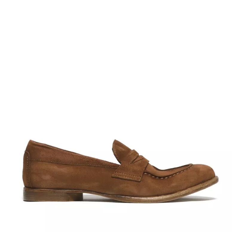 Hundred 100 Loafer Rust Suede Moccasins Brown