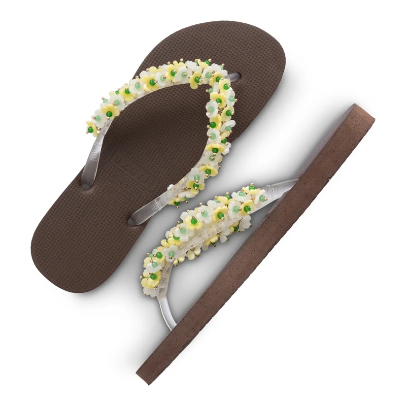 UZURII Flip Flops flip flop Tulum Bloom Yellow mocca(Image 20)