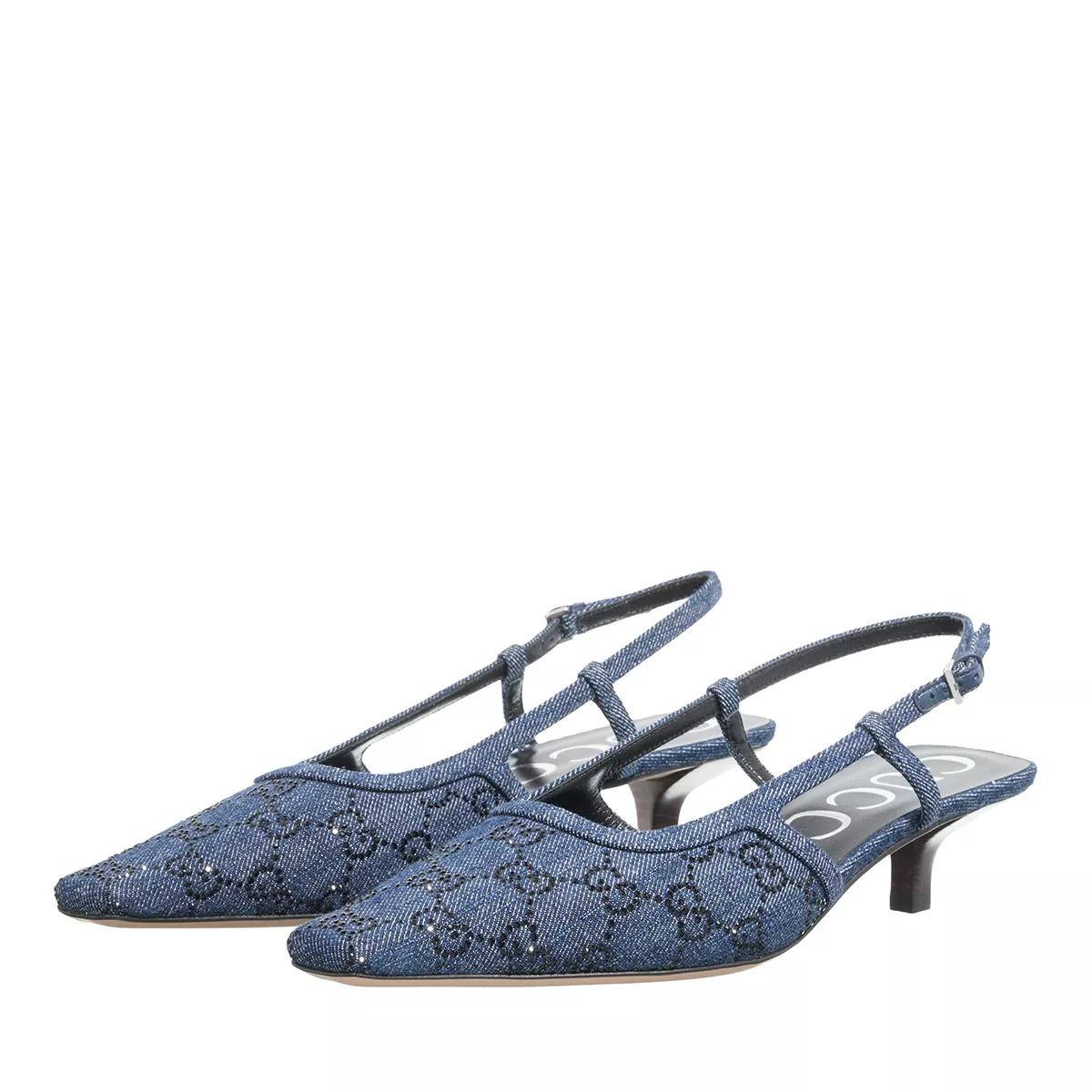 Gucci Pumps & High Heels - GG Denim Pumps - Gr. 36 (EU) - in Blau - für Damen