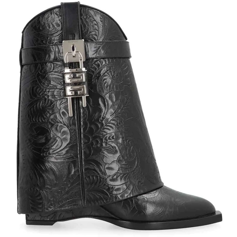 Givenchy T-Shirt Givenchy Lock Cowboy Boots schwarz