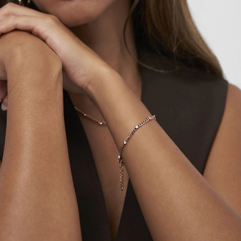 Copenhagen Armband Edelstahl Glittery rose(Image 2)