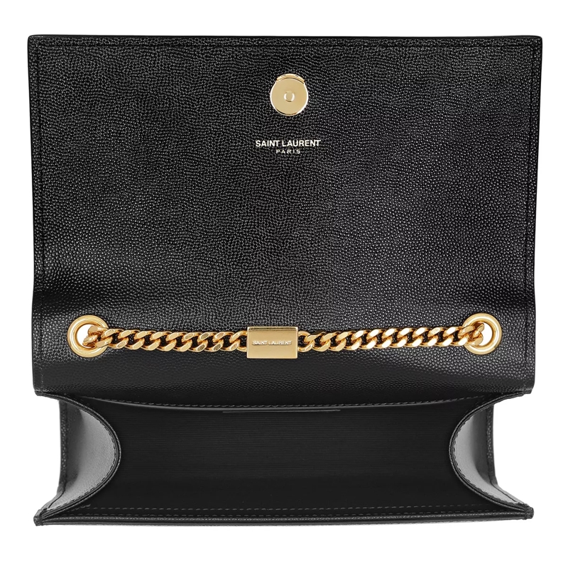 Saint Laurent Crossbody Bag Ysl New Small Kate Black Gold(Image 3)