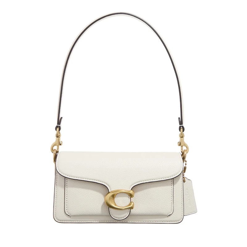 Coach Schultertasche Polished Pebble Leather Tabby Shoulder Bag 20 Refr Chalk