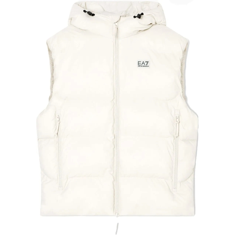 EA7 Doudoune Coats Ivory weiß