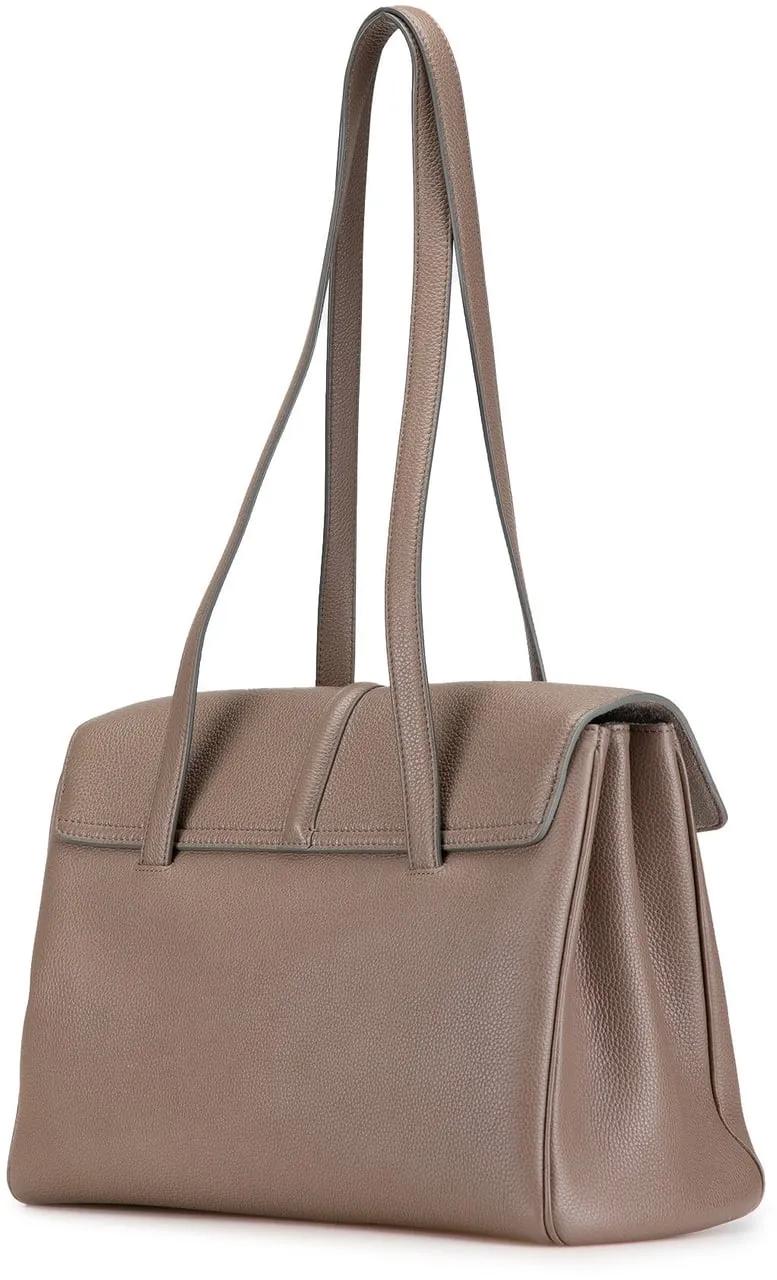 Celine Hobo bags 2020 Medium Grained Calfskin Soft 16 Shoulder Bag in bruin