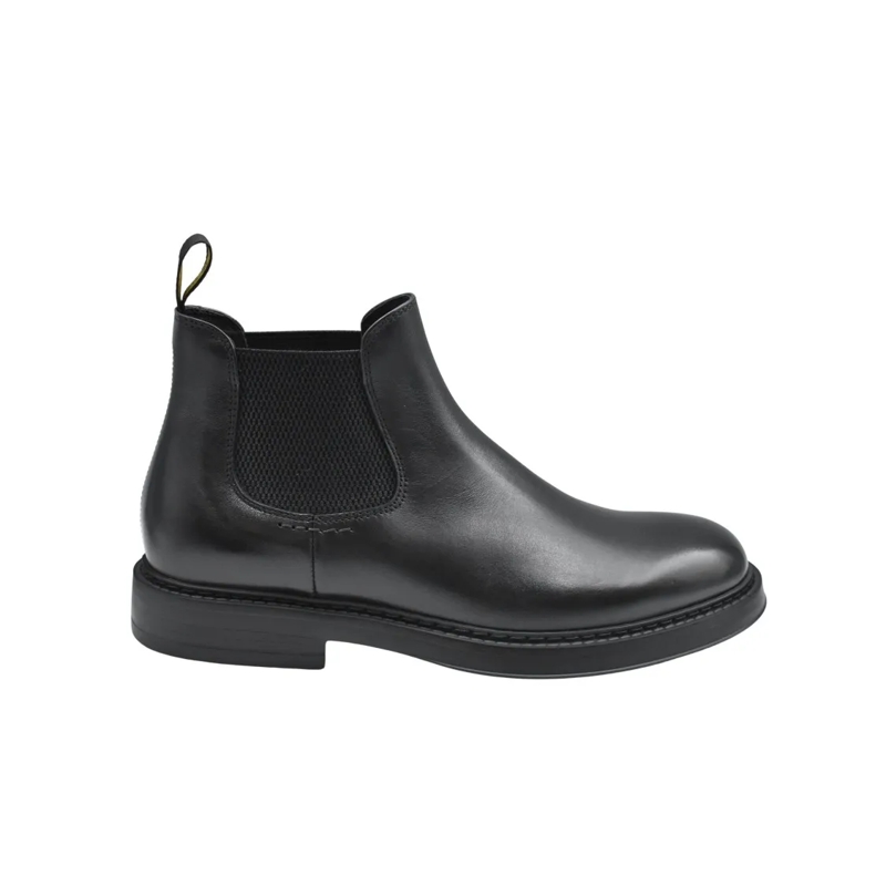 Doucal's Stiefel Black Leather Ankle Boots Black