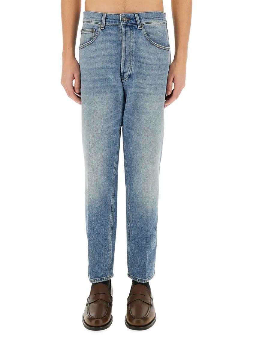 Thumbnail - Lardini - "Carrot Fit" Jeans - Größe 34 - blau