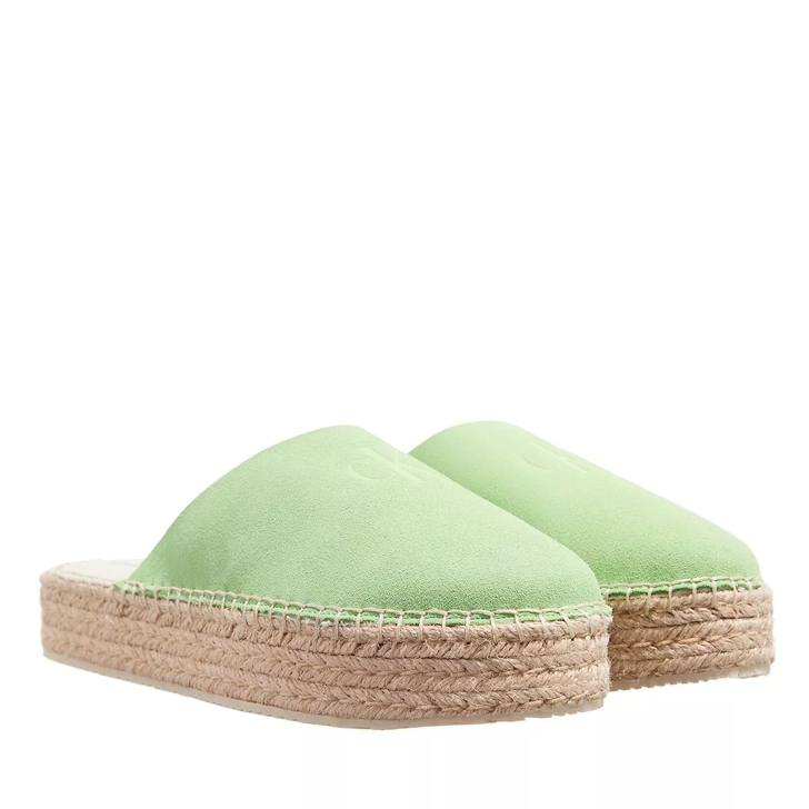 Calvin Klein Flatform Rope Mule Su Con Live Mist Mule