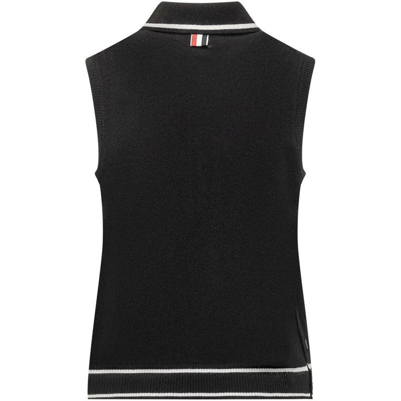 Thom Browne  Polo con Logo Rosa e Hector schwarz(Image 2)
