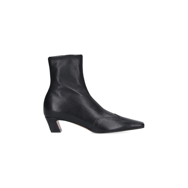 Khaite Bottes "Nevada Low Boot" Ankle Boots – Black Black