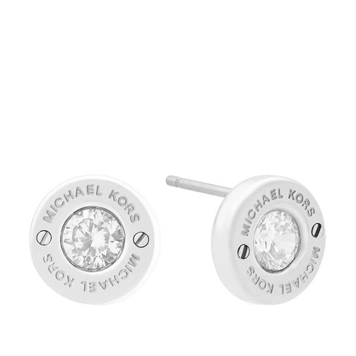 Michael Kors Ladies Brilliance Earrings Silver Stud