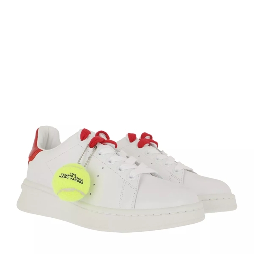 Marc Jacobs The Tennis Shoe Sneakers White/Red lage-top sneaker