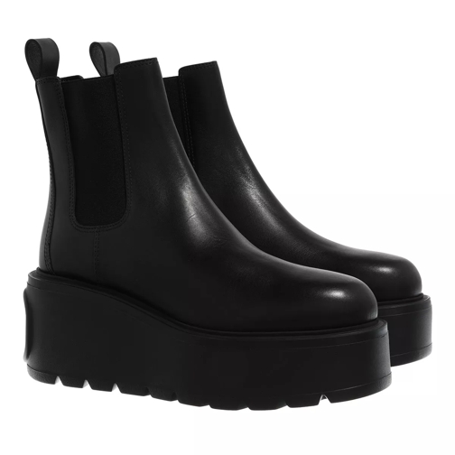 Valentino Garavani Uniqueform Ankle Boots Leather Black Botte