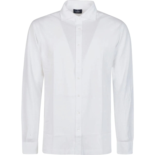 Barba Napoli Legere Oberteile Long Sleeve Shirt White weiß