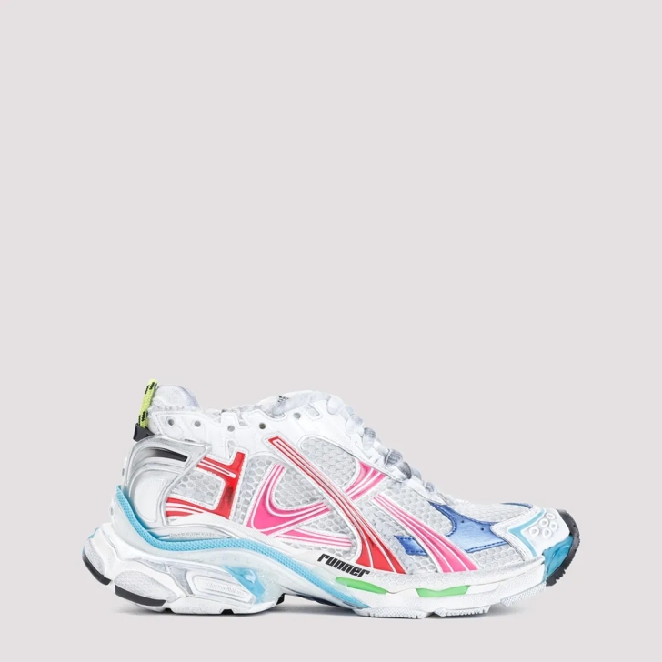 Balenciaga Runner Multicolor Polyurethane Sneakers White | Lage