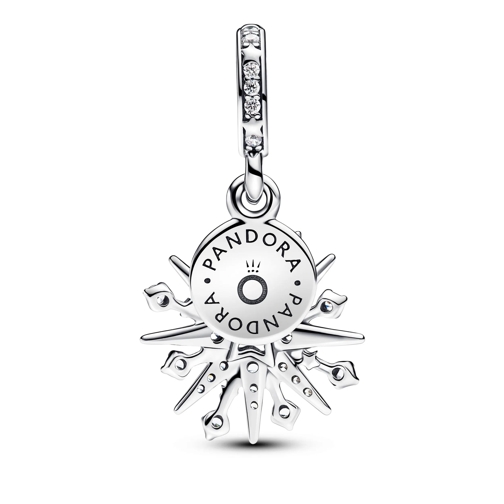 Pandora Pendant Funkelndes Feuerwerk Doppelter Charm-Anhänger Sterling silver