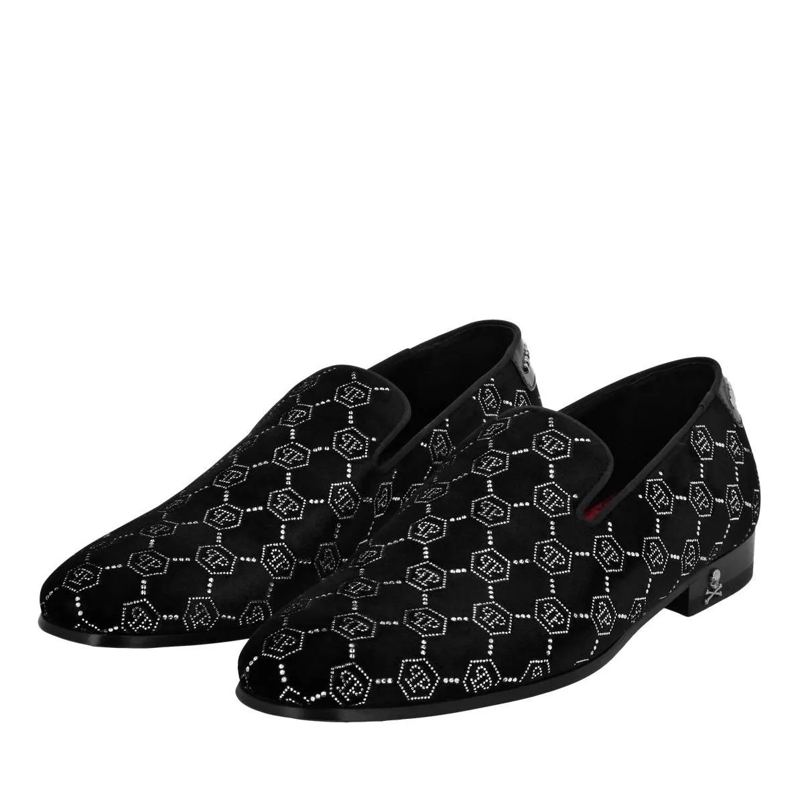 Philipp Plein Slip-On-Sneaker Faulenzer Monogram Mit Schmucksteinen schwarz(Image 2)