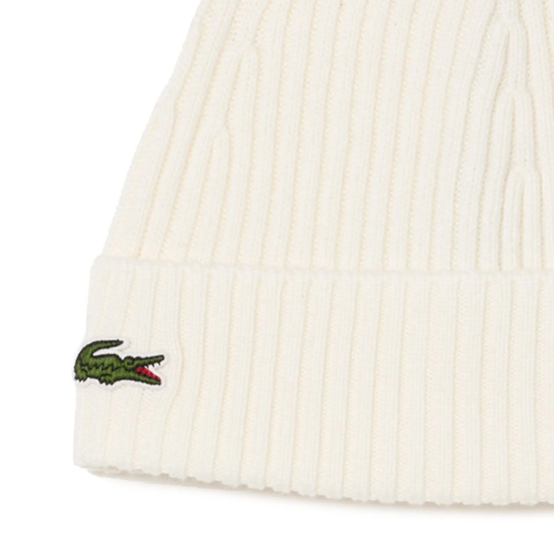 Lacoste Wollmütze Lacoste LACOSTE Unisex Mütze - Strickmütze, Beanie weiss(Image 2)
