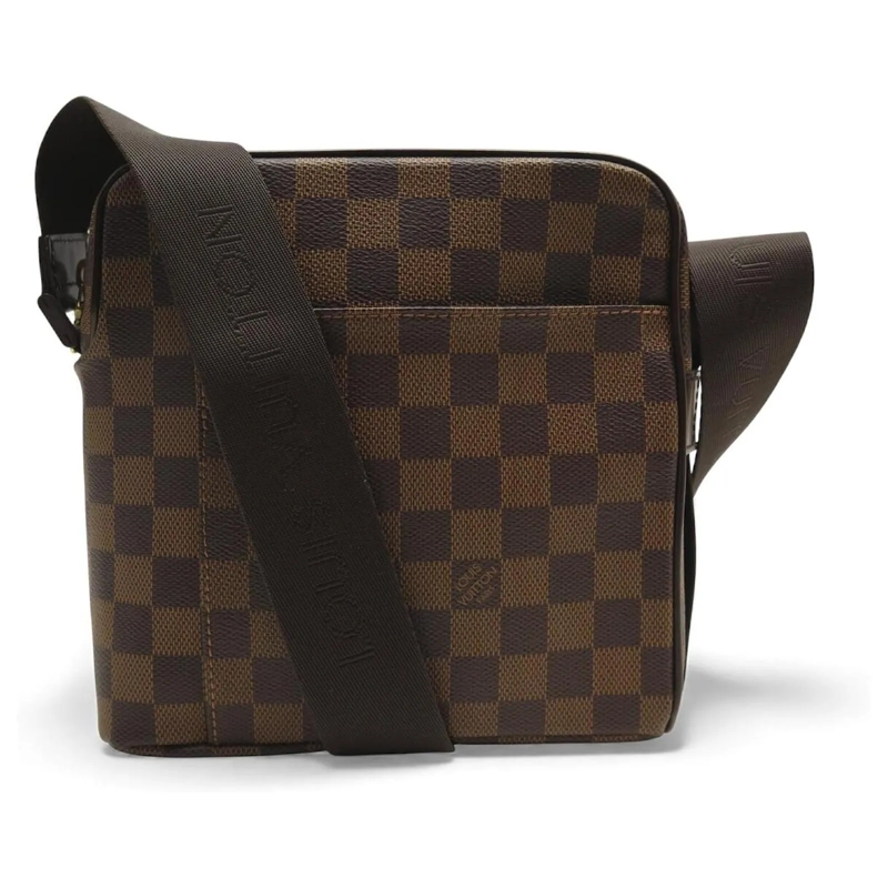 Louis Vuitton Saddle Bag NEUE LOUIS VUITTON OLAV PM N41442 DAMIER EBENE CAN braun