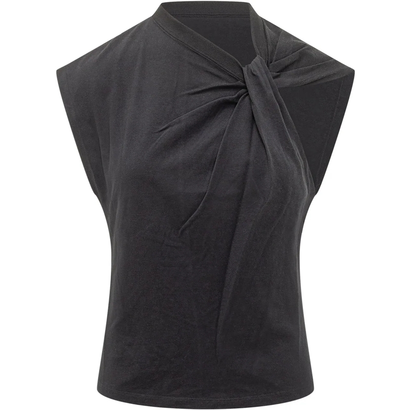 Isabel Marant Top Top Nodo Asimmetrico dunkelgrau