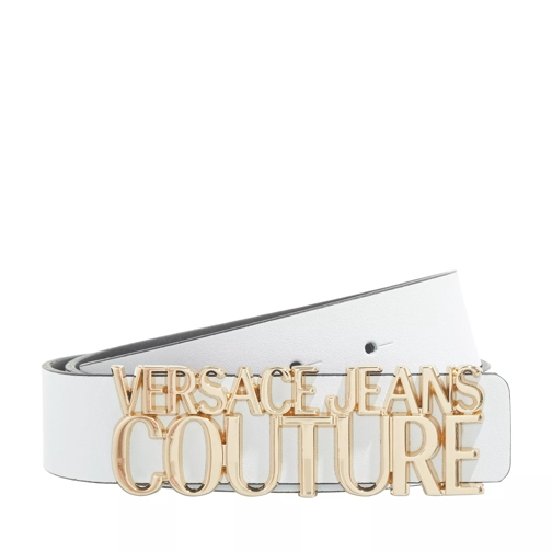 Versace Jeans Couture Cintura Belt White Ceinture en cuir