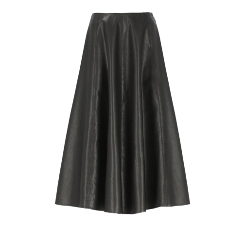 MSGM Midi Rokken Viscose Skirt Black