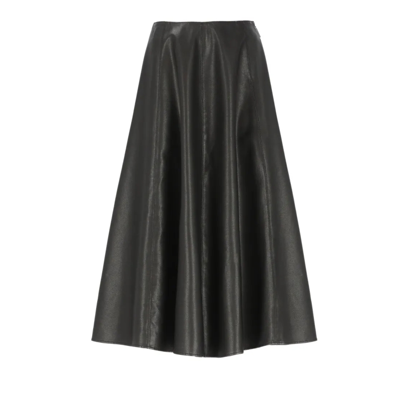 MSGM Midirock Viscose Skirt Black
