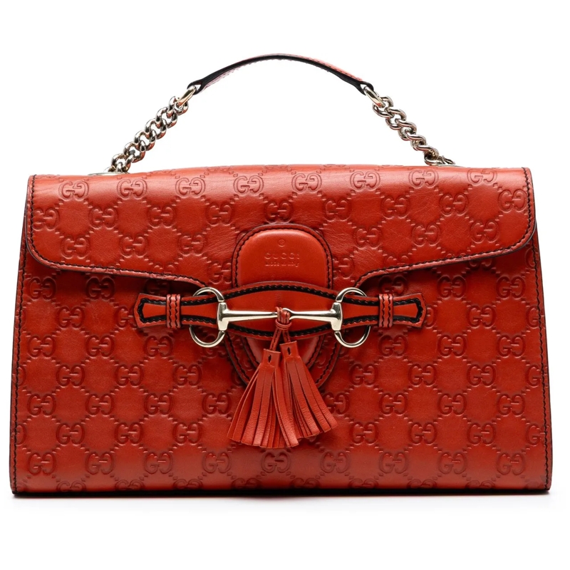 Gucci Schultertasche Medium Guccissima Emily Shoulder Bag orange
