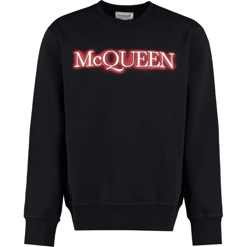 Alexander McQueen  ALEXANDER MCQUEEN Logo Sweatshirt schwarz