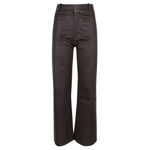 Arma Lederhosen Giacinta Leather Trousers Brown