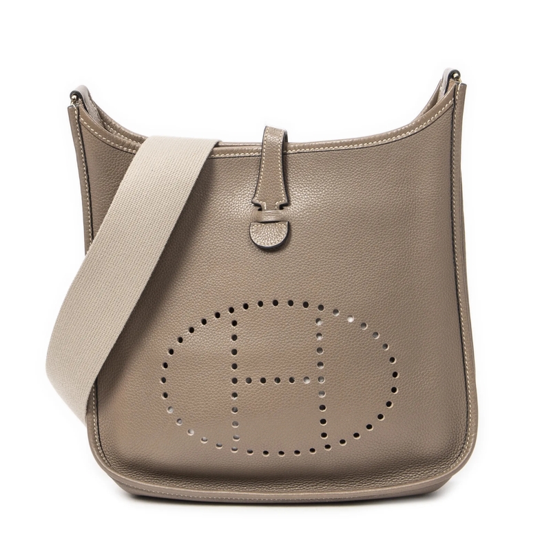 Hermès Crossbody Bag Evelyne I PM taupe