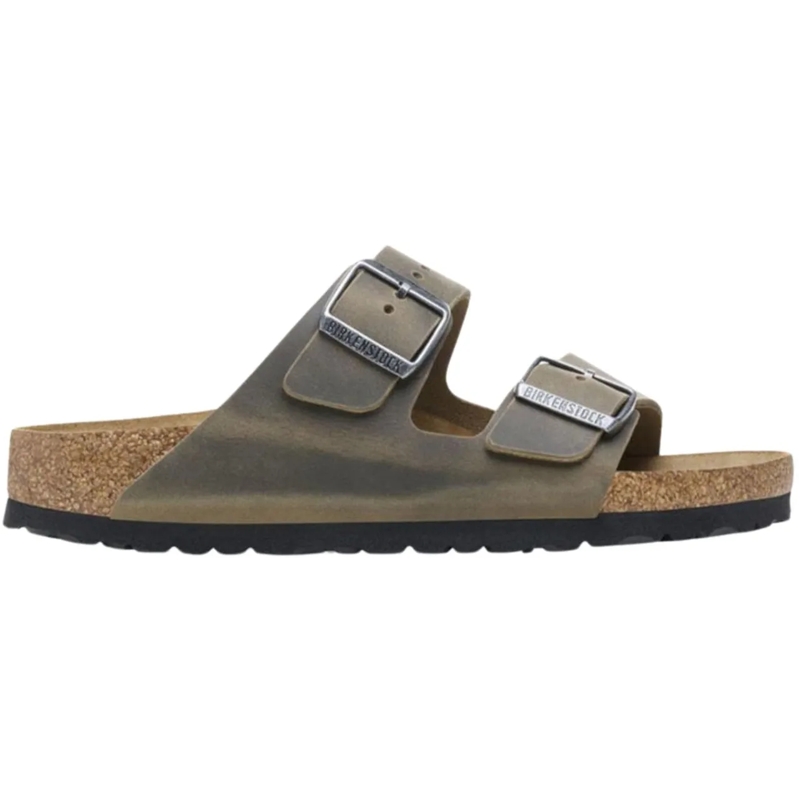 Birkenstock Chaussons Birkenstock Arizona Leoi Slippers Khaki 1027022 grün