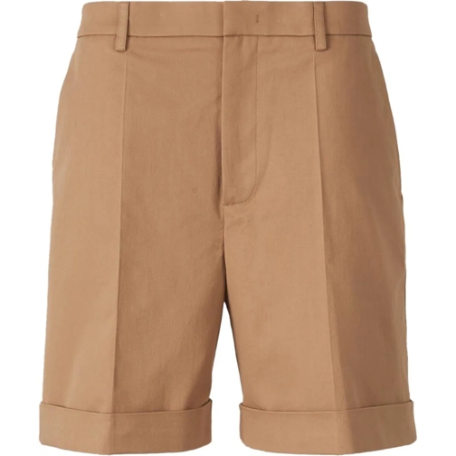 Valentino Garavani Shorts Cotton Bermuda Shorts with Clips beige