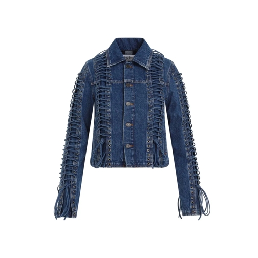 Jean Paul Gaultier Jeans-Jacken Corset Denim Jacket Blue