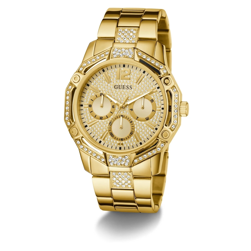 Guess Quarzuhr Quarz-Analoguhr Regal gold(Image 5)