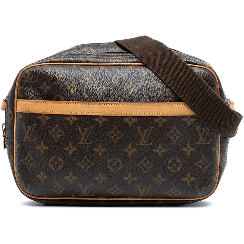 Louis Vuitton Schultertasche Monogram Reporter PM braun