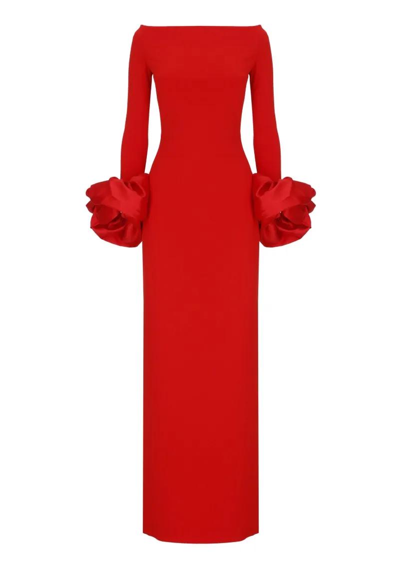 Thumbnail - Solace London - Talia Maxi Dress - Größe 10 - rot