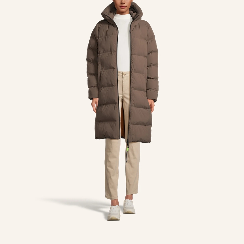 No1 Como Wintermantel Steppmantel LUZIE taupe(Image 2)