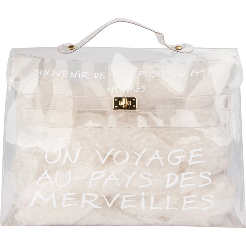 Hermès Tote Hermes Transparent Souvenir 1997 Kelly Handbag mehrfarbig
