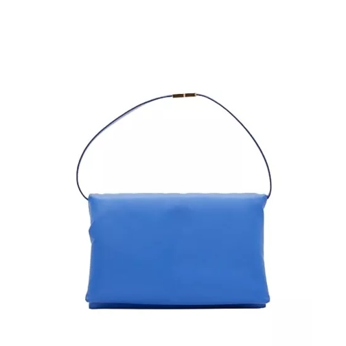 Marni Sac à bandoulière Blue Soft Smooth Leather Bag Blue