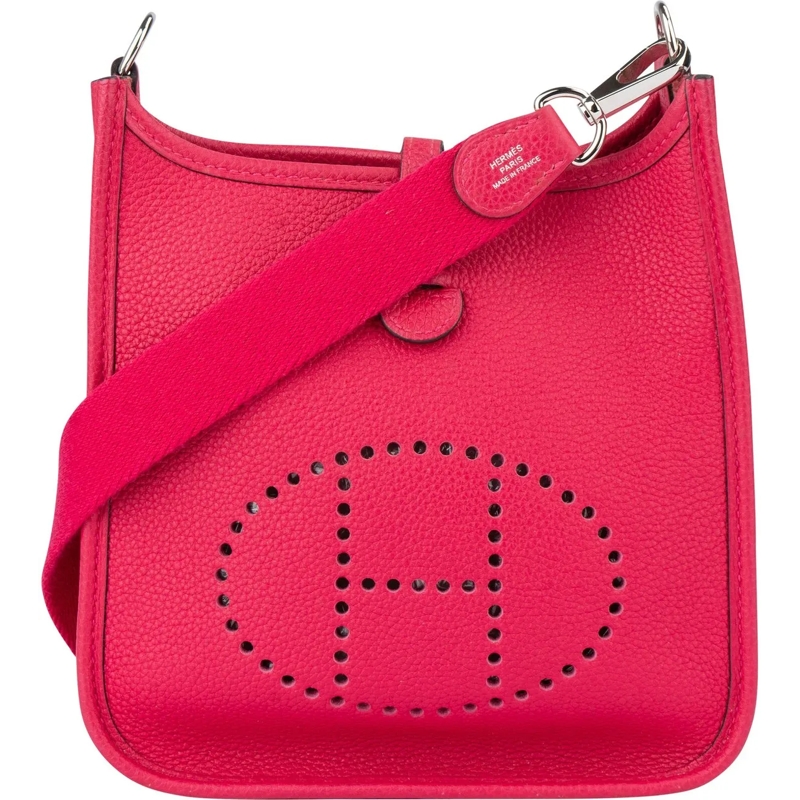Hermès Schultertasche Hermes Rose Shocking Maurice Evelyne 16 Crossbody  rose