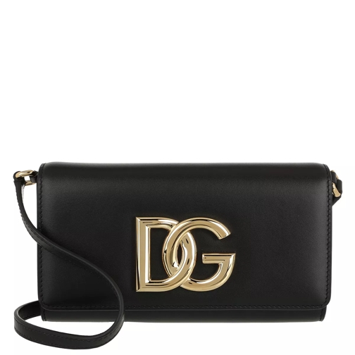 Dolce&Gabbana DG Logo Clutch Leather Black Pochette-väska
