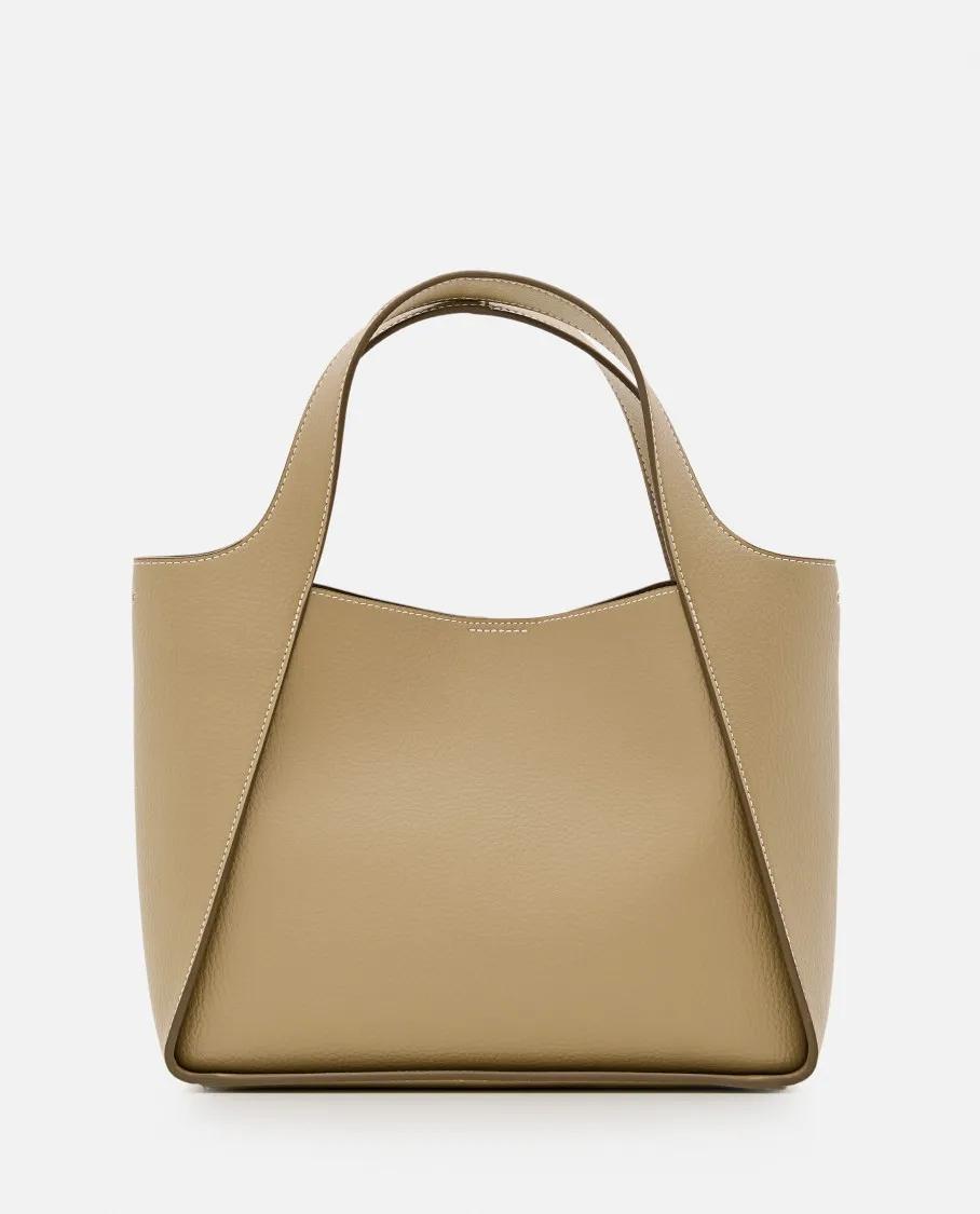 Stella Mccartney Hobo bags Shoulder Bag With Embossed Logo in bruin