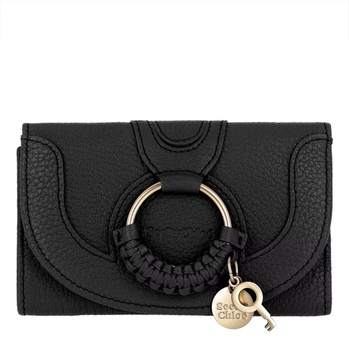 See By Chloé Hana Wallet Leather Black Flap Wallet