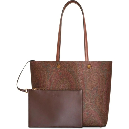 Etro Schoudertas shopping etro brown schwarz