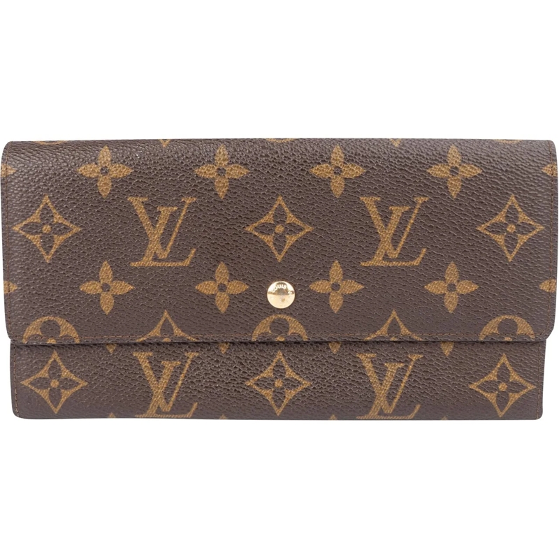 Louis Vuitton Geldbörse Louis Vuitton Canvas Monogram Sarah Wallet braun
