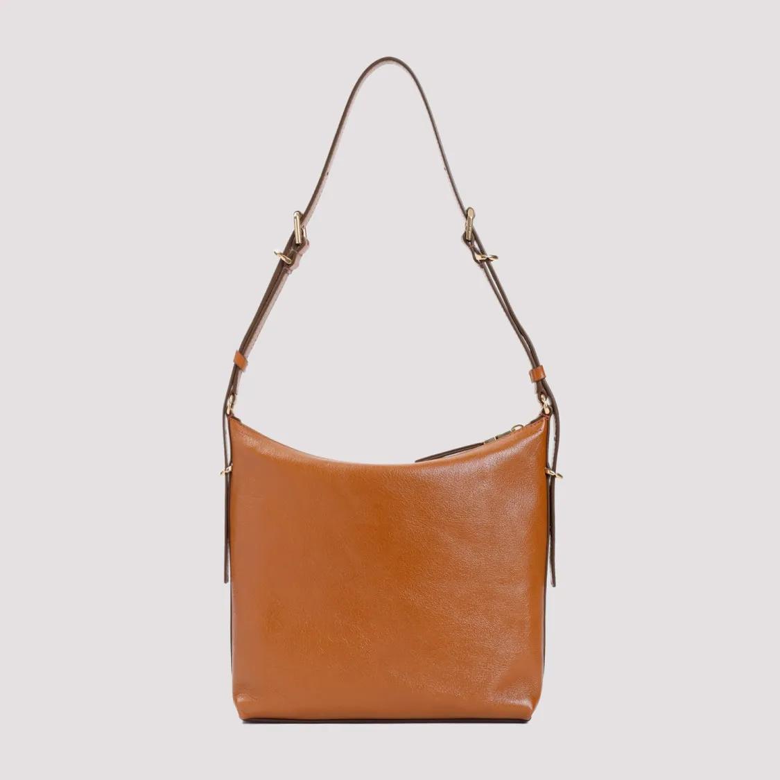 Givenchy Shoppers Soft Tan Brown Buffalo Leather Cross Body Bag in bruin