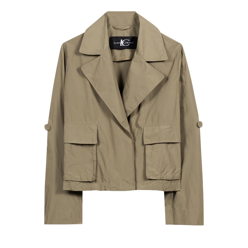 Luisa Cerano Overgangsjas Taft-Blousonjacke salbei
