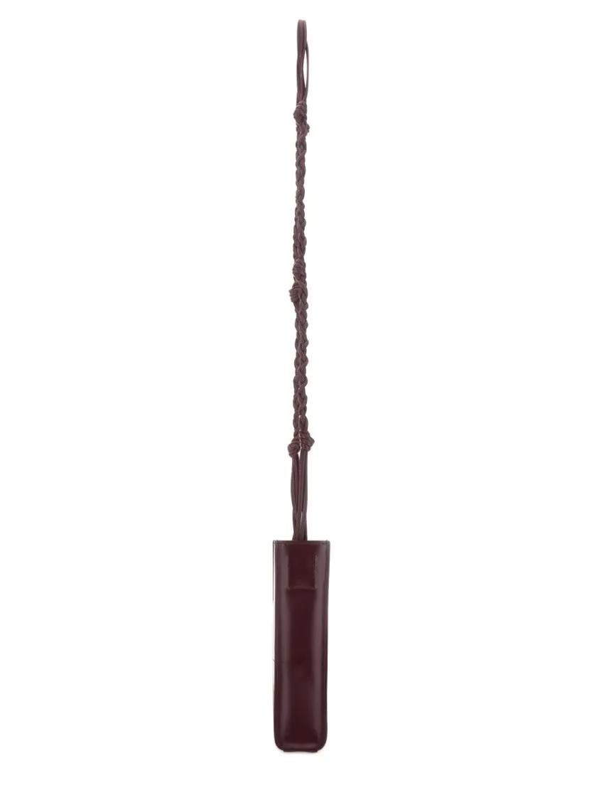 Jil Sander Hobo bags Burgundy Leather Tangle Bag in rood