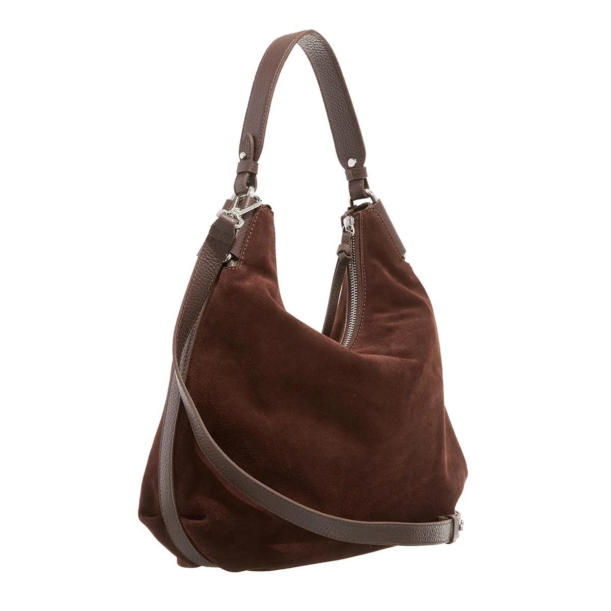 Coccinelle Hobo bags rebekka Suede in bruin